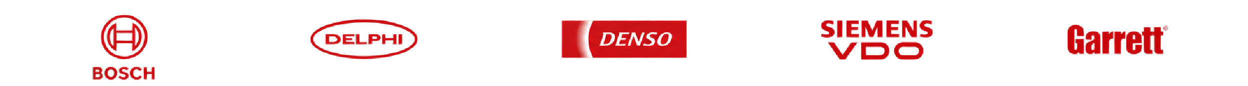 Bosch, Delphi, Denso, Siemens VDO e Garrett