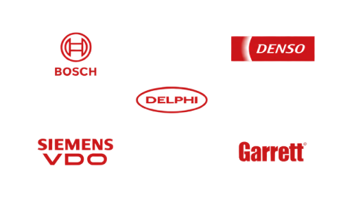 Bosch, Delphi, Denso, Siemens VDO e Garrett